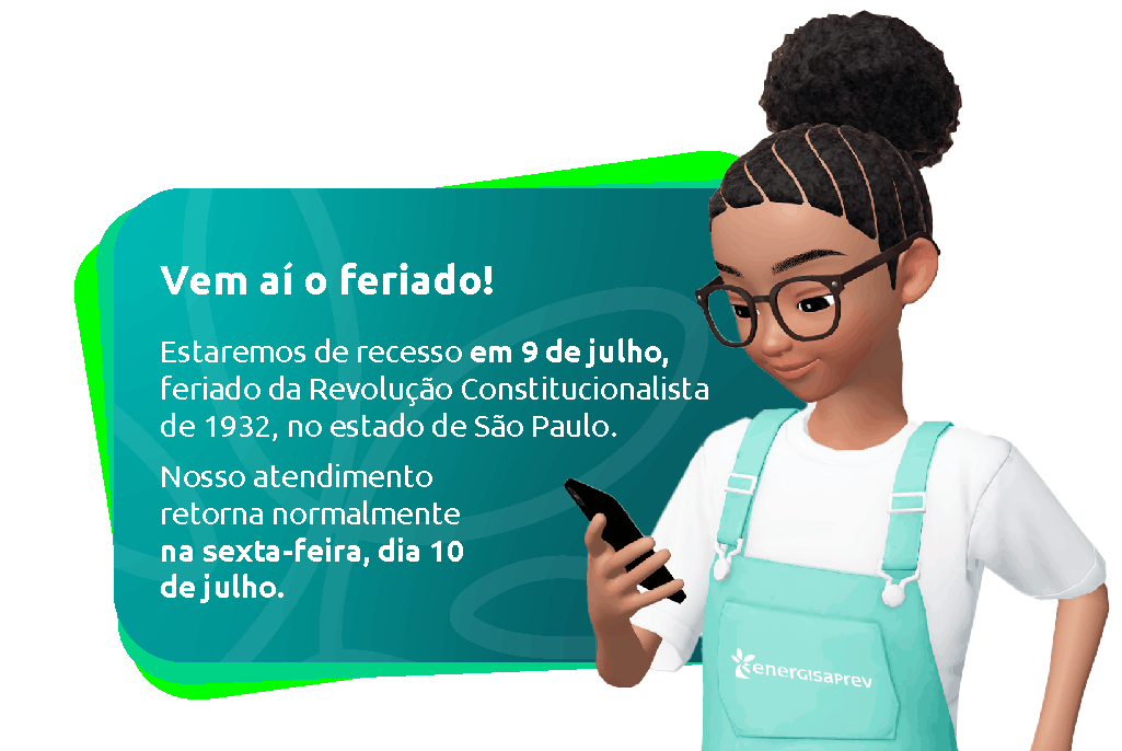 Estaremos de recesso em 9 de julho, feriado da Revolução Constitucionalista de 1932, no estado de São Paulo. Nosso atendimento retorna normalmente na sexta-feira, dia 10 de julho.